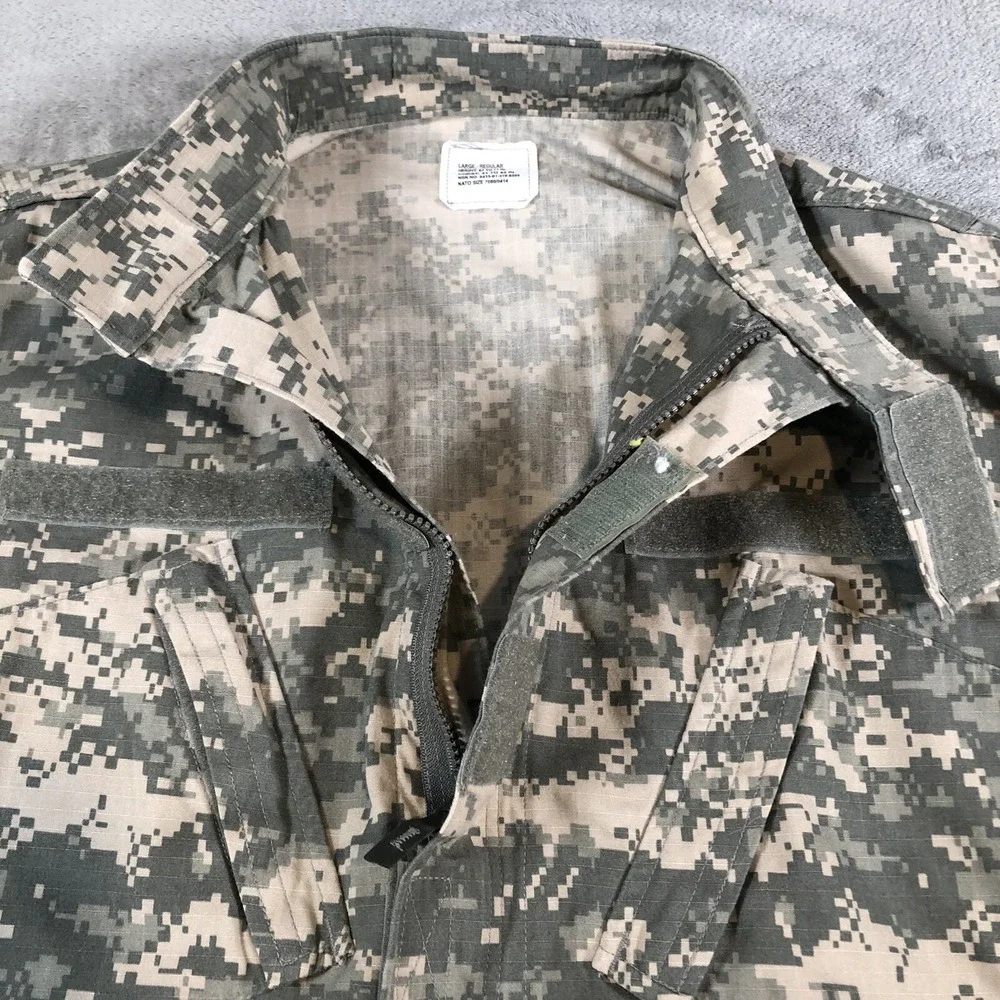 US Army Digital Camo Jacket Mens Large Military Combat Uniform 8415-01-519-8501 - Picture 2 of 16